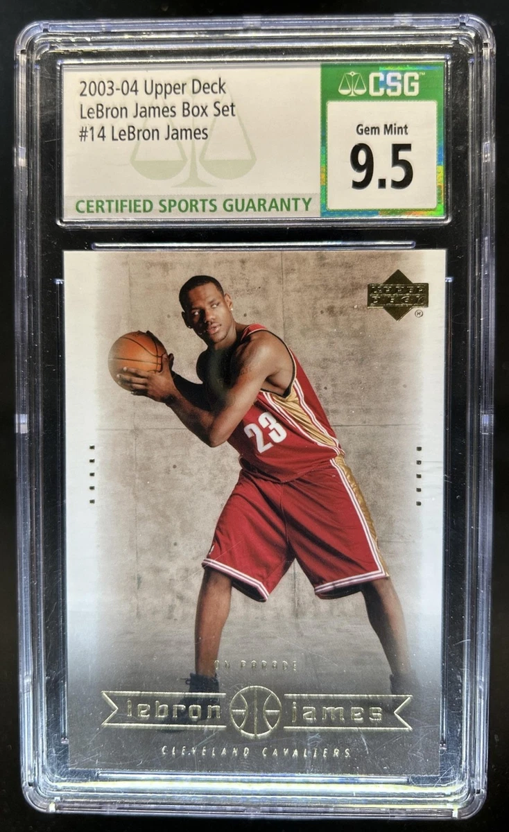LeBron James Grade 9.5 Basketball Rookie Sports Trading Cards