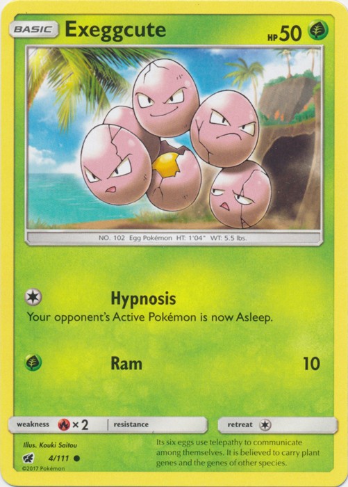 Exeggcute - 4/111 - Common - Lightly Played