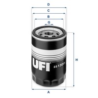 UFI ÖLfilter 23.130.01 Anschraubfilter FüR Audi VW Porsche Seat Trabant 7DB Golf