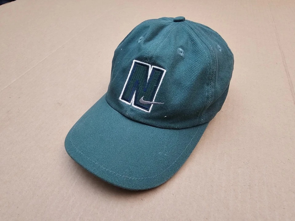 De colección Años 90 NIKE N LOGO Gorra Snapback Verde Hechizo Bajo Ala Y2K Jóvenes Niños Foto 4 de 4