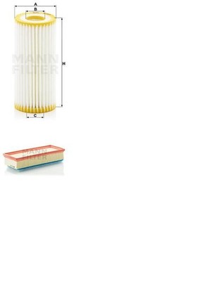 MANN-FILTER Inspektionspaket Filtersatz M Filtereinsatz für 8TA A4 8T3 AUDI A5