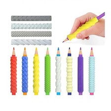 Gentle  Non-Toxic Soft Textured Silicone Pencil Grip 4PCS for Kids Handwriting