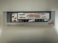 Herpa Spur H0 – Daf Xf Ssc Gardinenplanensattelzug „Spedition Justen“