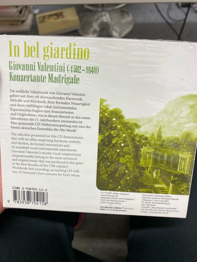 Thumbnail - In Bel Giardino, 1 Audio-cd