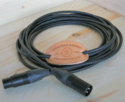 30 Fuß schwarz Superflex Mikrofonkabel mit Mogami 2552 Draht Neutrik Gold XLR