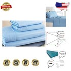 Luxurious 4-Piece Super Single Waterbed Sheet Set, 100% Egyptian Cotton, Ligh.