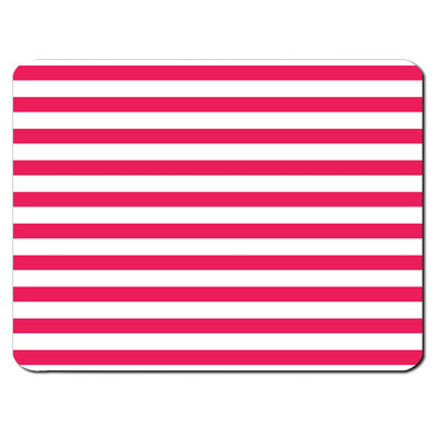 Rose/Blanc Rayures Motif Amour Girly Mignon PC Ordinateur Souris Pad Mat Cadeau