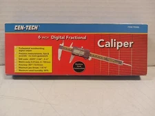 Cen-Tech 6 Inch Digital Caliper 95846 Inch To Metric Switch Stainless Steel