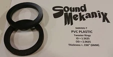 Plastic Speaker / Spacer Rings, Tweeter Rings .236" 6MM One Pair