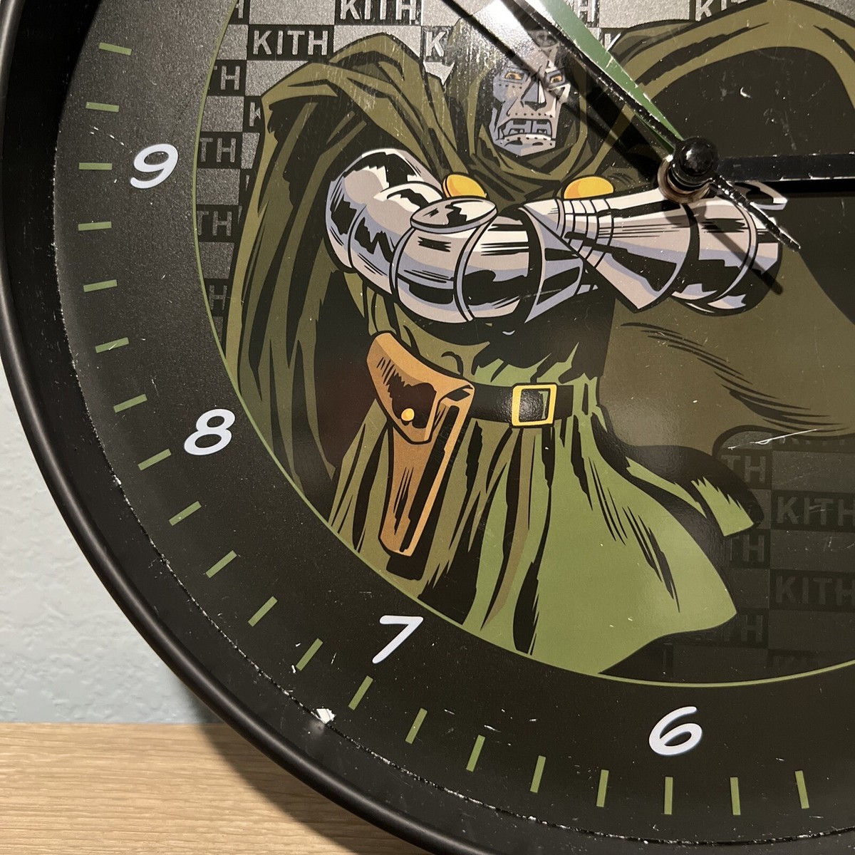 Kith Marvel Dr Doom Wall Clock DAMAGED (Read Description) | eBay