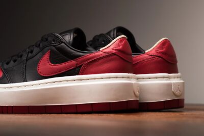 Nike Air Jordan 1 Elevate Low SE Bred Black Red DQ1823 006 Woman's
