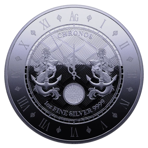 CHRONOS LEADER OF THE TITANS 2021 1 oz BU Silver $5 Coin Tokelau  Pressburg Mint