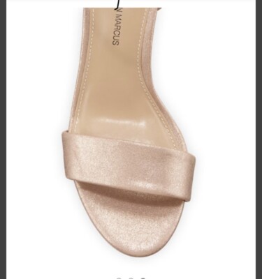 Sandales à Plateforme Frankie Metallic Cork-Wedge - Neiman Marcus, Taille US 10 (EUR 40) - Rose, Liège Et Métal