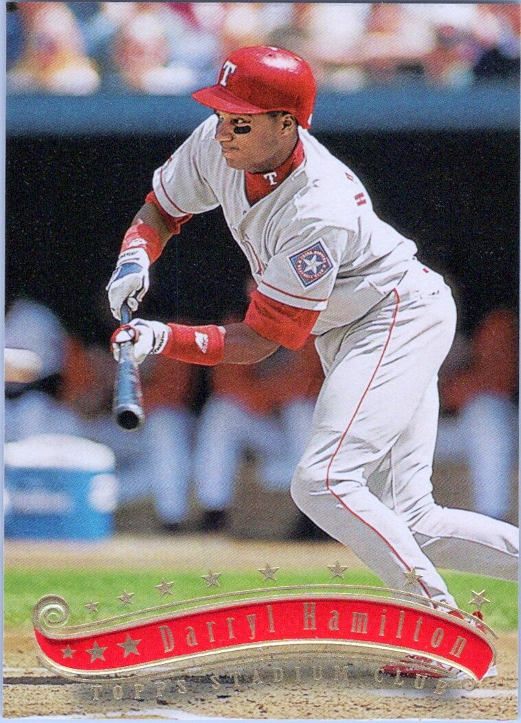 1997 Stadium Club #126 Darryl Hamilton Texas Rangers