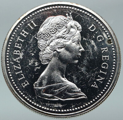 1972 CANADA UK Queen Elizabeth II Voyagers VINTAGE PL Silver