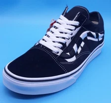 Rare Vans Old Skool Statement Casual Black Shoes MENS Size 7.5 WOMENS Size 9