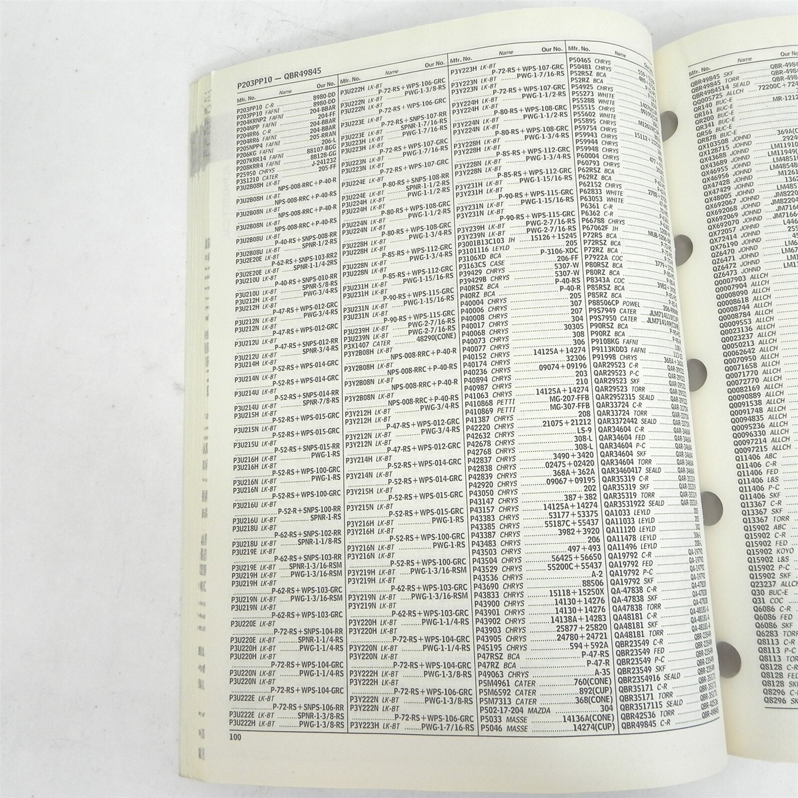 VINTAGE 1997 FEDERAL MOGUL CATALOG 525 MASTER ANTIFRICTION BEARING