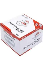 1000 Dorco Platnimun Red Razor Blades - 10 packs of 100 = 1000 blades ST-301