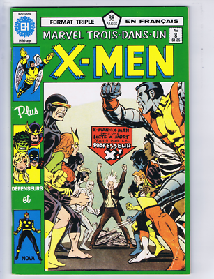 Marvel Trois-Dans-Un X-Men #8 Editions Heritage FRENCH/CANADIAN