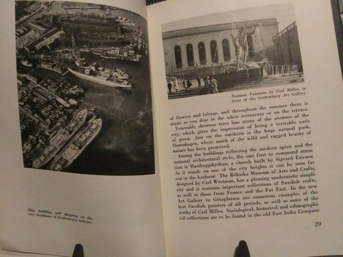 1933 "Sweden" by Erik Lindberg Good Vintage Travel Book by Swedish Traffic Assn - Picture 7 of 7