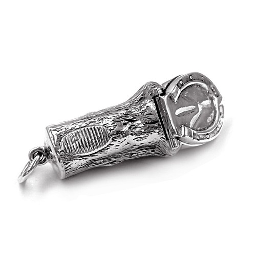 Pferdebeinschuhe Vesta Box Anhänger Sammlerstück Vintage Stil Massiv Sterling 925 - Bild 7 von 12