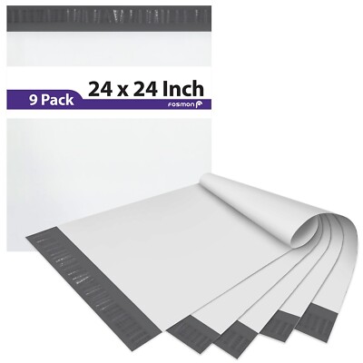 Fosmon 9x 24 x 24'' Large Self Seal Poly Mailer Envelopes Shipping Bag