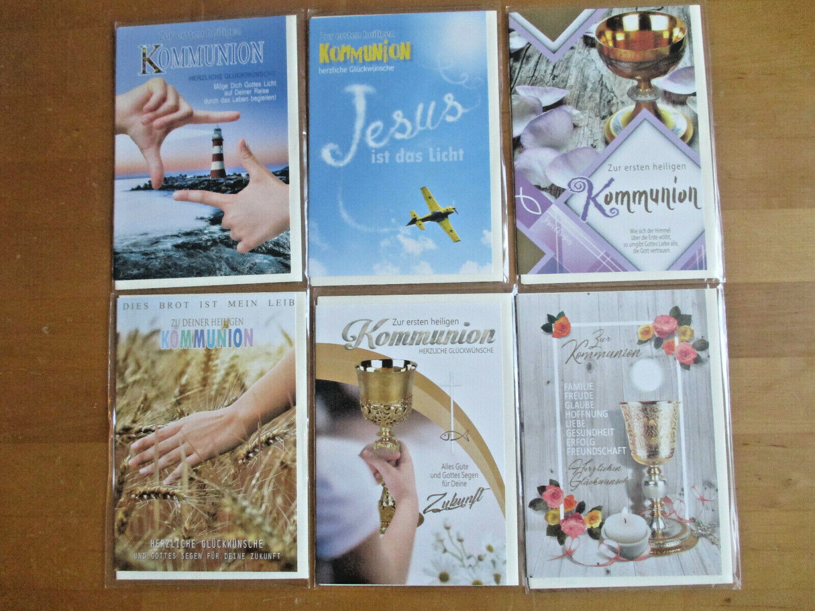 Glückwunschkarte - Kommunionskarte - Kommunion - Karte mit Umschlag - NEU