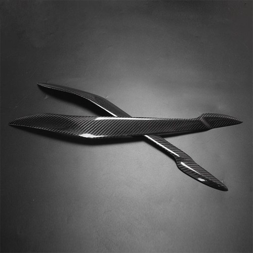 Carbon Fiber Headlight Cover Eyebrows Eyelid Trim Sticker Decals For BMW X5 E70 - Bild 3 von 7