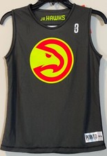 New Jr Hawks #10 Basketball Jersey Size Youth Large YL Shirt Boys Kids REVERSIBL