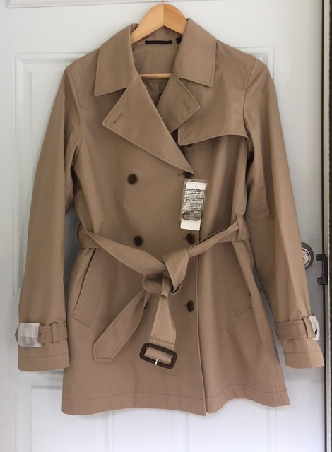 uniqlo short trench coat