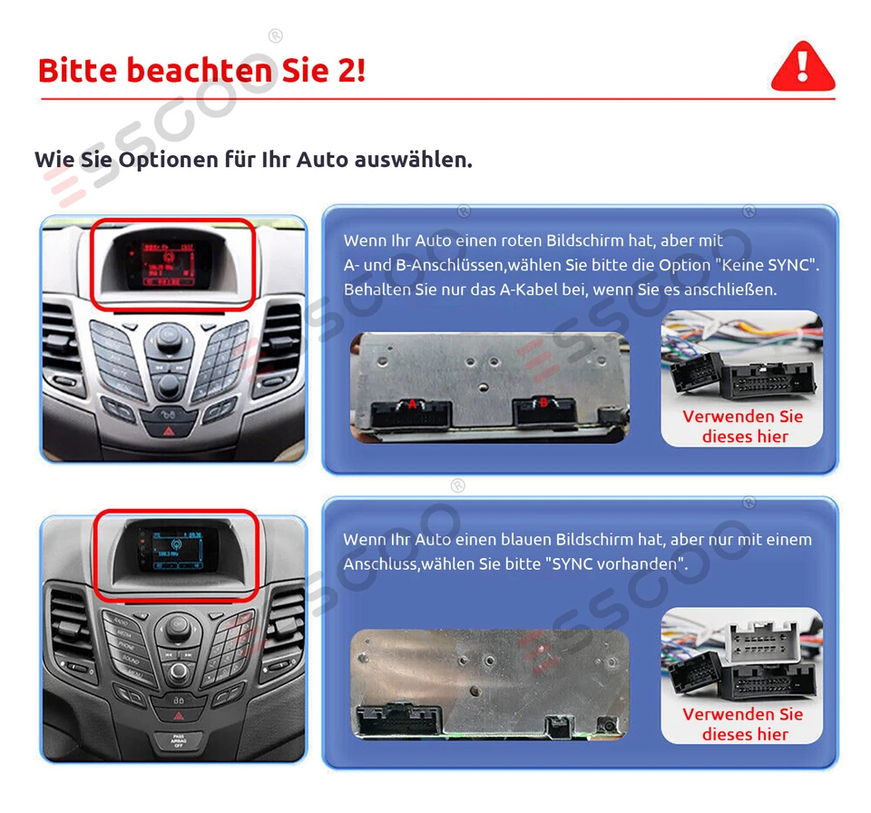 9" Autoradio Apple Carplay Android 13 GPS Navi 64G RDS Für Ford Fiesta 2009-2014 - Bild 4 von 4