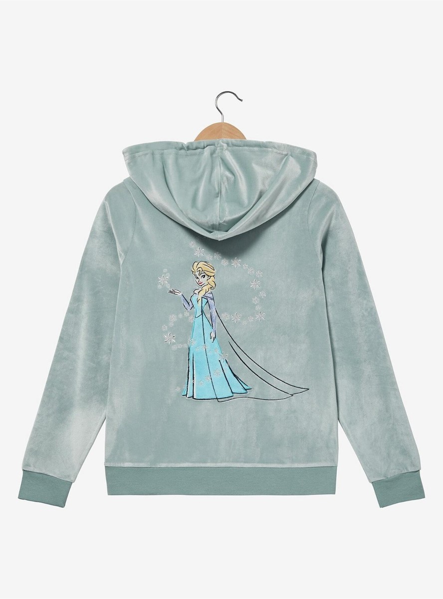 Her Universe Disney Frozen Elsa Portrait Women's Zippered Hoodie BoxLunch  Large