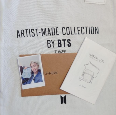 BTS Artist Made Collection J-HOPE SIDE BY SIDE MINI BAG blue NEW