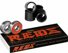 Bones Reds Skateboard Bearings 8mm Size 608 8 Pack  4pcs Bearing Spacers