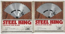 Lot Of 2 Steel King Karbide 8” Crosscut Saw Blades C800