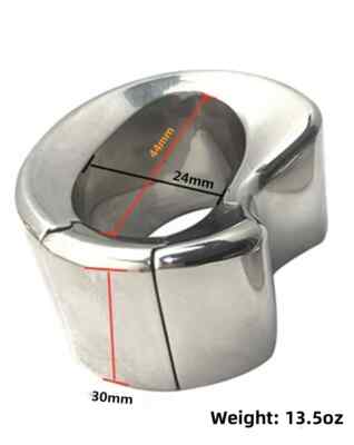 Stainless Steel Male Ball Stretcher Weight – Oval Testicle Stretching Weight For Men