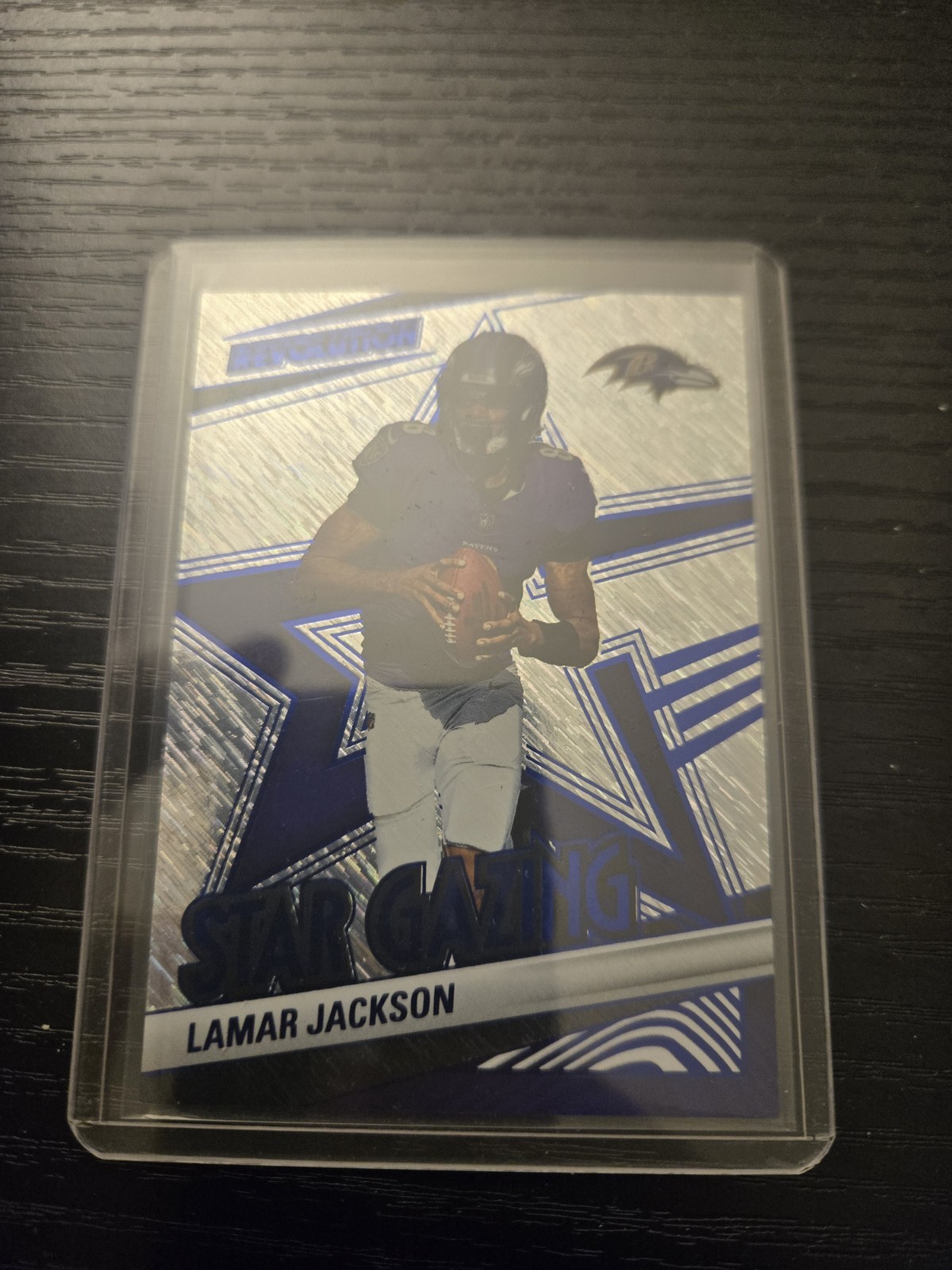 2025 Panini Revolution Lamar Jackson Star Gazing Purple Storm 9/15 Ravens SSP