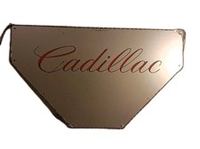 Vintage Cadillac Plexiglass Light Up Red Neon Sign Hood Man Cave 2ft 2 X 1ft 3