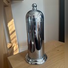Vintage Retro Chrome Lidded Toothbush Holder