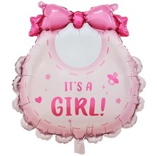 Globo de babero grande para recién nacido revelación de género decoración fiesta niña It's a Girl