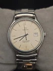 Omega Seamaster Quartz 33mm Silver Date Dial Mens Watch Ref. 196.0251