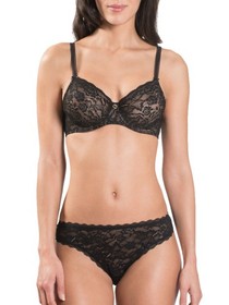 S (10 Aubade Rosessence Briefs Italian Brief Mid Rise Knickers Noir Lingerie