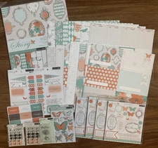 LOT OF Teresa Collins, Tell Your Story themed Scrapbook Sets, 12x12", Accessorie