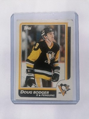Trading Card NHL Saison 1986 TOPPS DOUG BODGER PITTSBURGH PENGUINS NR. 24