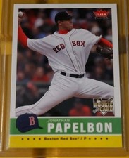 2006 Jonathan Papelbon Rookie Card Fleer Tradition #153 Boston Red Sox (RC) MT. rookie card picture