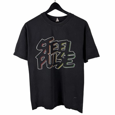 Vintage 2000s Steel Pulse Reggae Band Double Sided Music Shirt Size L