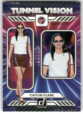 2025 Panini Donruss WNBA Tunnel Vision Caitlin Clark #1 Gold Press Proof