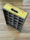 Vtg Coca Cola Crate Case 18x12” Wood Metal Coke 24 Bottles Yellow