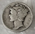 1944 D 10C Mercury Dime 90% Silver American Coin #4