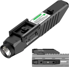 Tactical Flashlight 1450 Lumen Picatinny Rail MLOK Mounted with Momentary Strobe